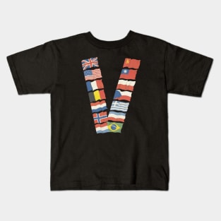 WWII Allies Flags Kids T-Shirt